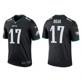 Men's Philadelphia Eagles Nakobe Dean Black Legend Jersey