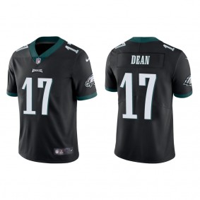 Men's Philadelphia Eagles Nakobe Dean Black Vapor Limited Jersey