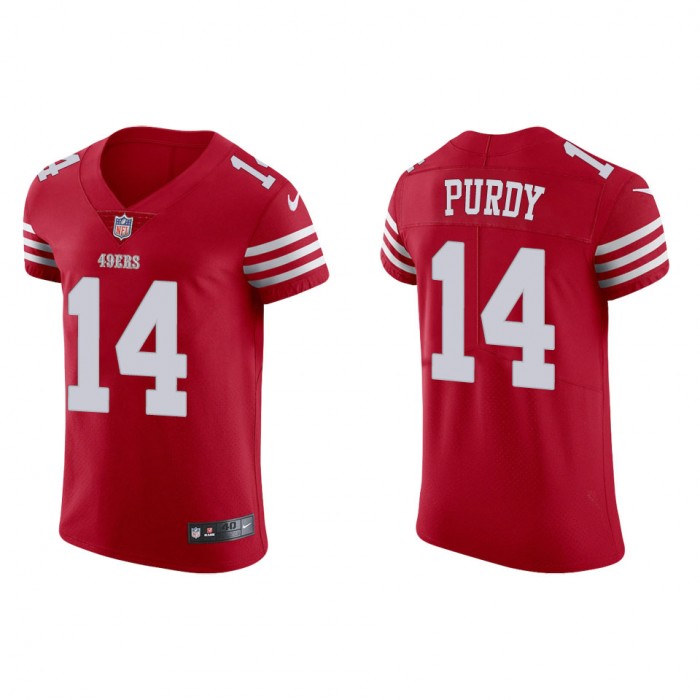 Men's 49ers Brock Purdy Scarlet Vapor Elite Jersey