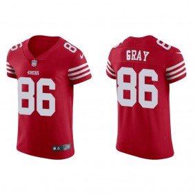 Men's San Francisco 49ers Danny Gray Scarlet Vapor Elite Jersey