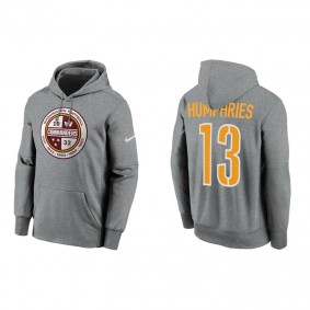 Men's Washington Commanders Adam Humphries Charcoal Therma Pullover Hoodie