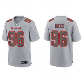 Men's Akiem Hicks Tampa Bay Buccaneers Gray Atmosphere Fashion Game Jersey