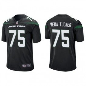 Men's New York Jets Alijah Vera-Tucker Black Game Jersey