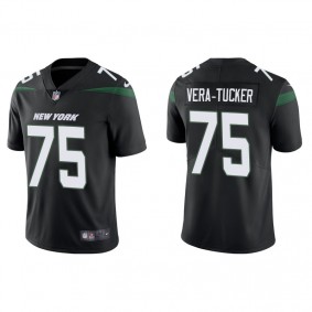 Men's New York Jets Alijah Vera-Tucker Black Vapor Limited Jersey