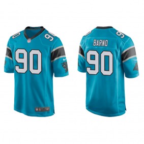 Men's Carolina Panthers Amare Barno Blue Game Jersey