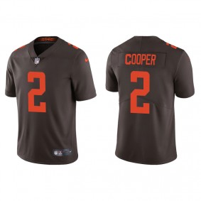 Men's Cleveland Browns Amari Cooper Brown Alternate Vapor Limited Jersey