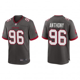 Men's Tampa Bay Buccaneers Andre Anthony Pewter 2022 NFL Draft Alternate Game Jersey