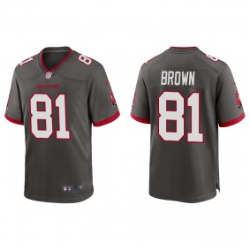 Men's Tampa Bay Buccaneers Antonio Brown Pewter Alternate Game Jersey