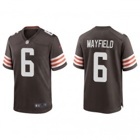 Men's Cleveland Browns Baker Mayfield Brown Game Jersey