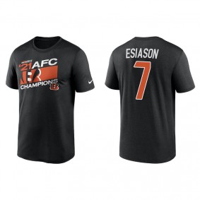 Men's Cincinnati Bengals Boomer Esiason Black 2021 AFC Champions Iconic T-Shirt