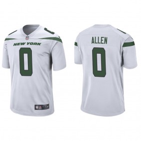 Men's Braelon Allen New York Jets White Game Jersey