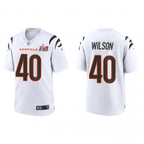 Men's Cincinnati Bengals Brandon Wilson White Super Bowl LVI Game Jersey