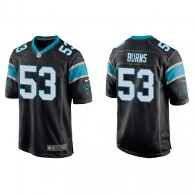 Men's Carolina Panthers Brian Burns Black Game Jersey