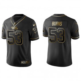 Men's Carolina Panthers Brian Burns Black Golden Edition Jersey