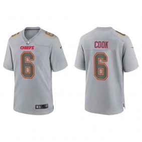 Men's Bryan Cook Kansas City Chiefs Gray Atmosphere Fashion Game Jersey