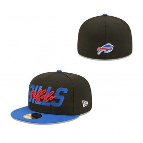 Men's Buffalo Bills New Era Black Royal 2022 NFL Draft On Stage 59FIFTY Fitted Hat