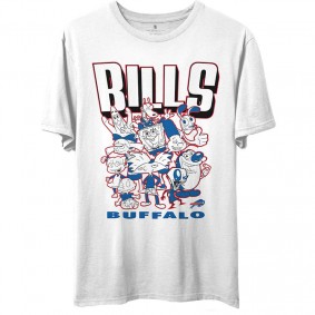 Men's Buffalo Bills Junk Food White NFL x Nickelodeon T-Shirt