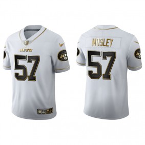 Men's New York Jets C.J. Mosley White Golden Edition Jersey