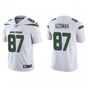 Men's New York Jets C.J. Uzomah White Vapor Limited Jersey