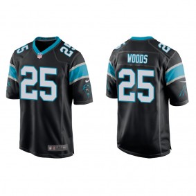 Men's Carolina Panthers Xavier Woods Black Game Jersey