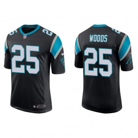 Men's Carolina Panthers Xavier Woods Black Vapor Limited Jersey