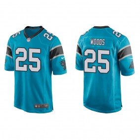 Men's Carolina Panthers Xavier Woods Blue Game Jersey