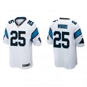 Men's Carolina Panthers Xavier Woods White Game Jersey