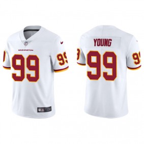 Men's Washington Football Team Chase Young White Vapor Limited Jersey