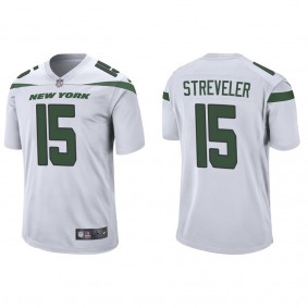 Men's New York Jets Chris Streveler White Game Jersey