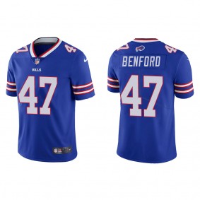 Men's Buffalo Bills Christian Benford Royal Vapor Limited Jersey