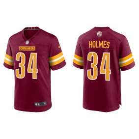 Men's Washington Commanders Christian Holmes Burgundy 2022 NFL Draft Game Jersey