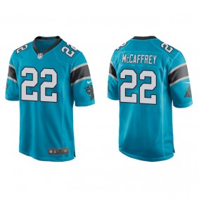 Men's Carolina Panthers Christian McCaffrey Blue Game Jersey