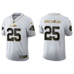 Men's Kansas City Chiefs Clyde Edwards-Helaire White Golden Edition Jersey