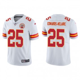 Men's Kansas City Chiefs Clyde Edwards-Helaire White Vapor Limited Jersey