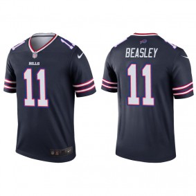 Men's Buffalo Bills Cole Beasley Navy Inverted Legend Jersey