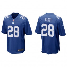 Men's New York Giants Cordale Flott Royal 2022 NFL Draft Game Jersey