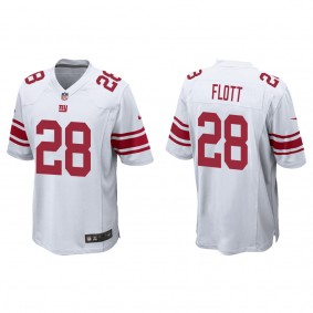 Men's New York Giants Cordale Flott White 2022 NFL Draft Game Jersey