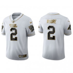 Men's Carolina Panthers D.J. Moore White Golden Edition Jersey