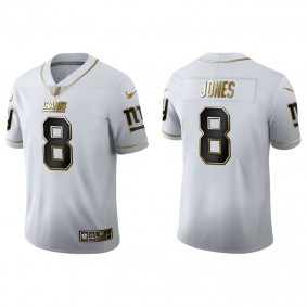 Men's New York Giants Daniel Jones White Golden Edition Jersey