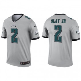 Men's Philadelphia Eagles Darius Slay Jr Silver Inverted Legend Jersey