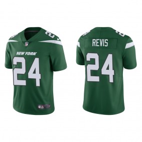 Men's New York Jets Darrelle Revis Green Vapor Limited Hall of Fame Jersey