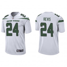 Men's New York Jets Darrelle Revis White Game Jersey