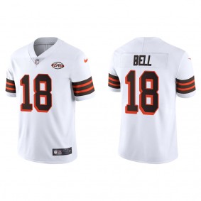Men's Cleveland Browns David Bell White 2022 NFL Draft 1946 Collection Limited Jersey