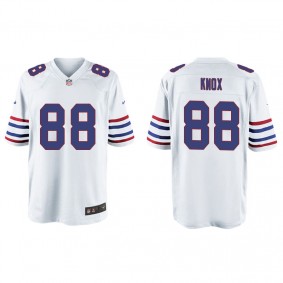 Men's Buffalo Bills Dawson Knox White Alternate Game Jersey