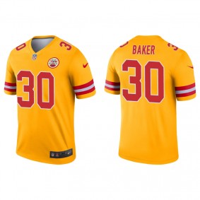 Men's Kansas City Chiefs Deandre Baker Gold Inverted Legend Jersey