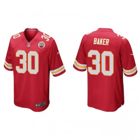 Men's Kansas City Chiefs Deandre Baker Red Game Jersey