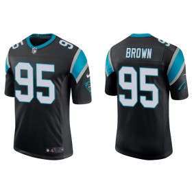 Men's Carolina Panthers Derrick Brown Black Vapor Limited Jersey