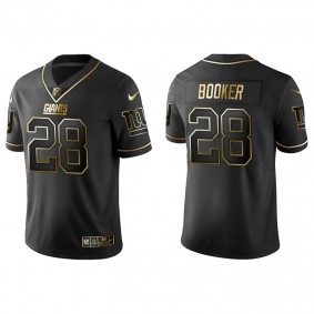 Men's New York Giants Devontae Booker Black Golden Edition Jersey