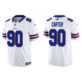 Men's DeWayne Carter Buffalo Bills White Vapor F.U.S.E. Limited Jersey