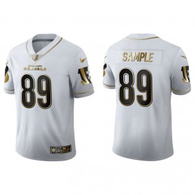 Men's Cincinnati Bengals Drew Sample White Golden Edition Jersey